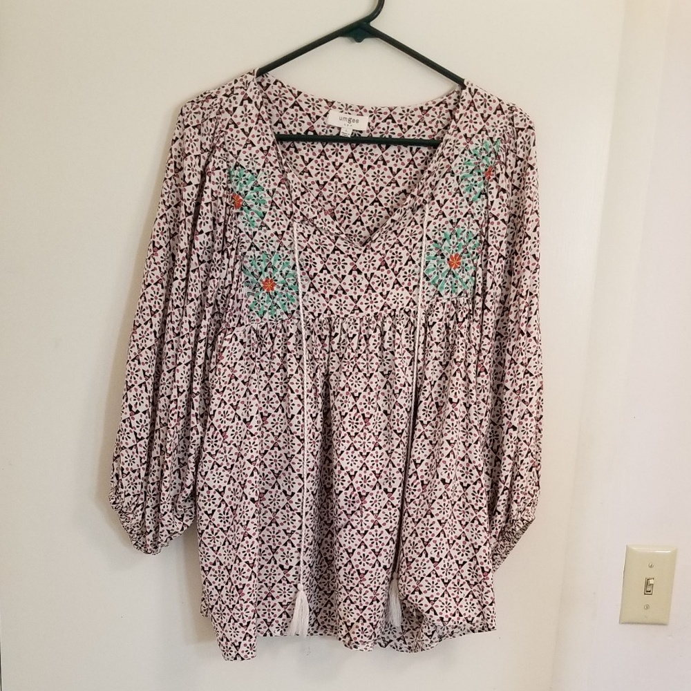 Boho Floral Blouse